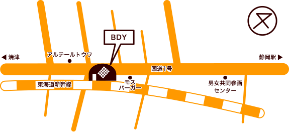 BDY（ブッディ）の地図