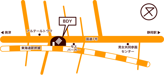 BDY(ブッディ)の地図